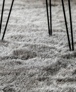 Tappeti ovali a pelo lungo - Posh Velours Grigio - close up, thumbnail