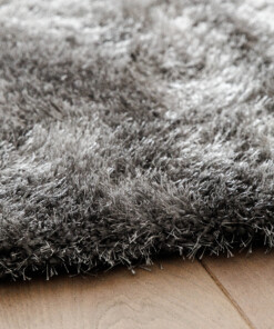 Tappeti ovali a pelo lungo - Posh Velours Grigio - close up, thumbnail