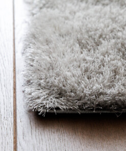 Tappeto quadrato a pelo lungo - Posh Velours Grigio chiaro - close up, thumbnail