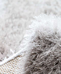 Tappeto quadrato a pelo lungo - Posh Velours Grigio chiaro - close up, thumbnail