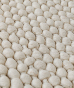 Tappeto rotondo lana - Løkke avorio - close up, thumbnail Tappeto rotondo lana - Løkke avorio - close up, thumbnail