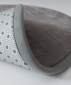 Tappeto rotondo bambini - Pluffy grigio scuro - close up, thumbnail Tappeto rotondo bambini - Pluffy grigio scuro - close up, thumbnail