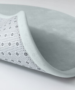 Tappeto rotondo bambini - Pluffy azzurro chiaro - close up, thumbnail Tappeto rotondo bambini - Pluffy azzurro chiaro - close up, thumbnail
