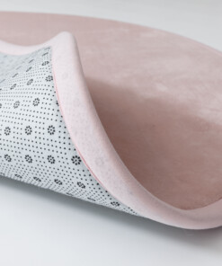 Tappeto rotondo bambini - Pluffy rosa - close up, thumbnail Tappeto rotondo bambini - Pluffy rosa - close up, thumbnail