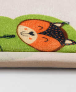 Tappeto gioco bambini - Pluffy Forest animals multi - close up, thumbnail