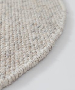Tappeto rotondo in lana - Silvull beige - close up, thumbnail Tappeto rotondo in lana - Silvull beige - close up, thumbnail