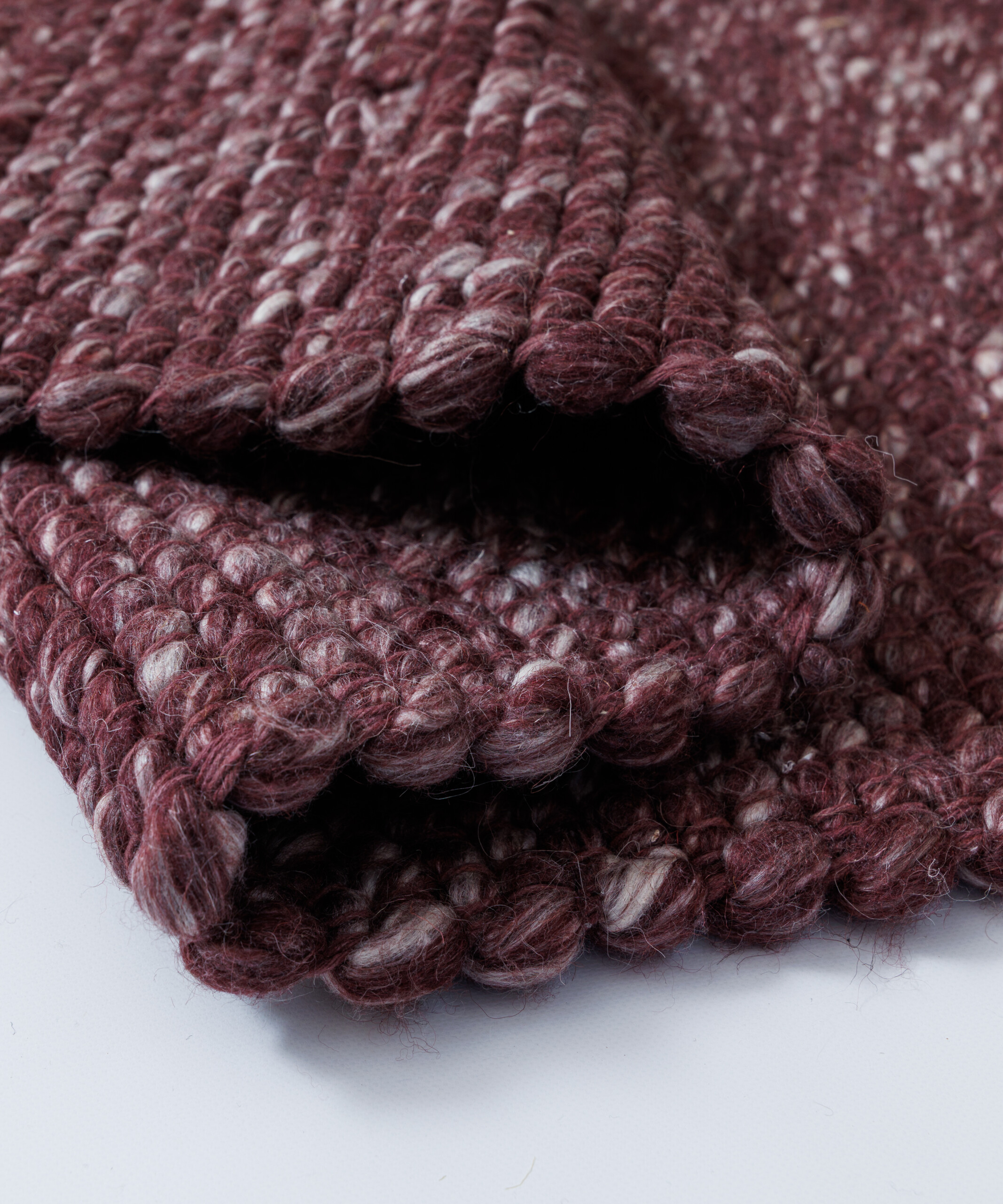 Tappeto in lana - Silvull bordeaux - close up Tappeto in lana - Silvull bordeaux - close up