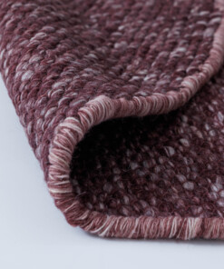 Tappeto rotondo in lana - Silvull bordeaux - close up, thumbnail Tappeto rotondo in lana - Silvull bordeaux - close up, thumbnail