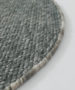 Tappeto rotondo in lana - Silvull verde - close up, thumbnail Tappeto rotondo in lana - Silvull verde - close up, thumbnail