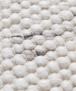 Tappeto rotondo in lana - Silvull avorio - close up, thumbnail Tappeto rotondo in lana - Silvull avorio - close up, thumbnail