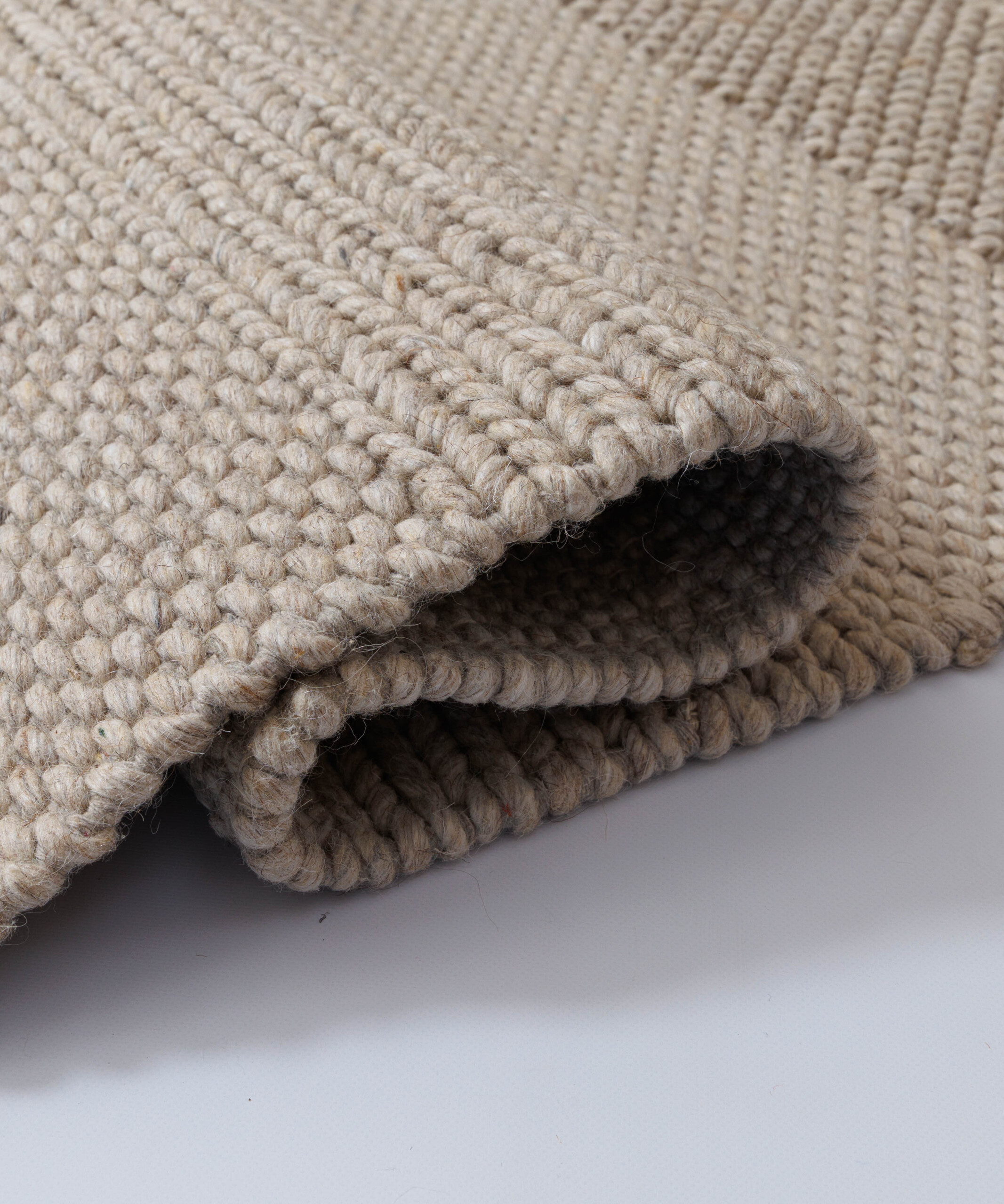Tappeto lana - Skift beige - close up Tappeto lana - Skift beige - close up
