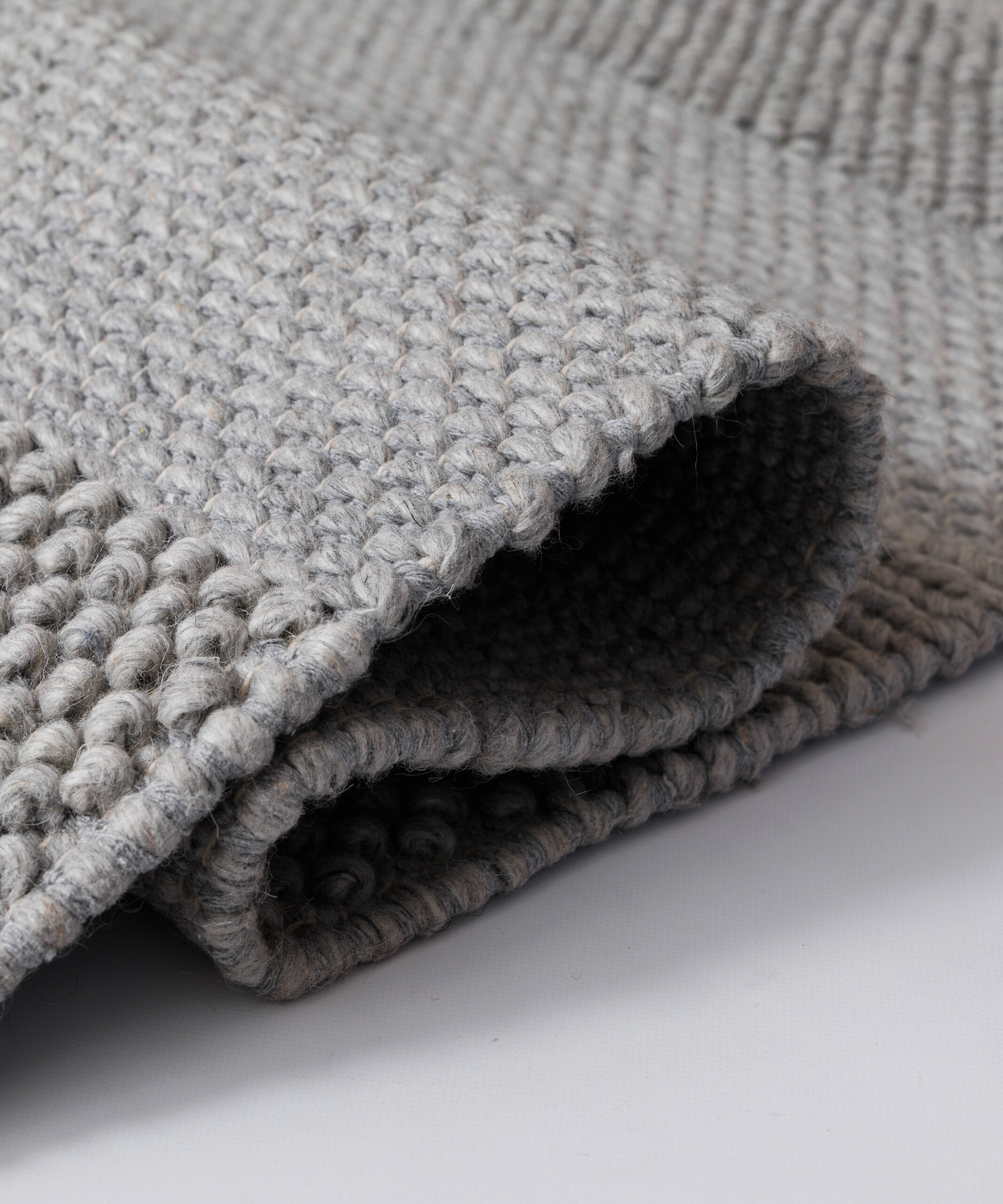 Tappeto in lana - Skift grigio - close up Tappeto in lana - Skift grigio - close up