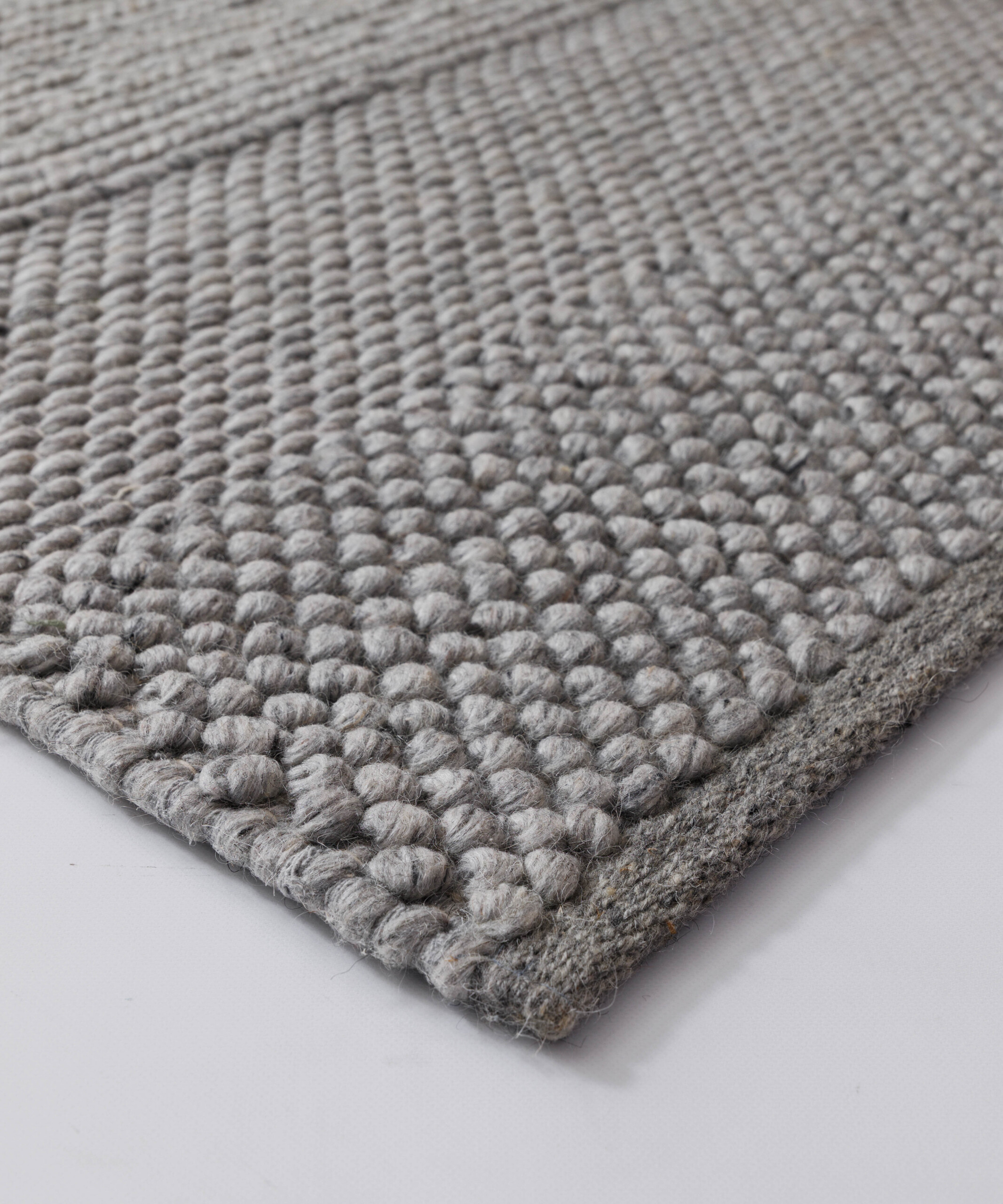 Tappeto in lana - Skift grigio - close up Tappeto in lana - Skift grigio - close up