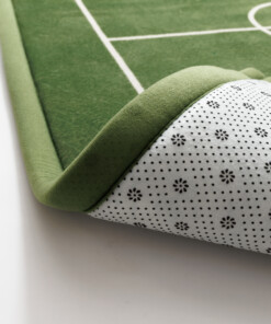 Tappeto gioco bambini - Pluffy Soccer Field verde - close up
