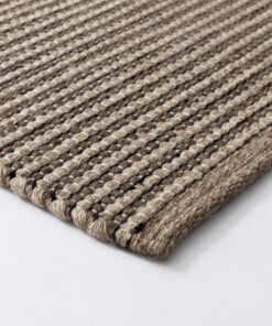 Tappeto in lana - Strim beige - close up, thumbnail