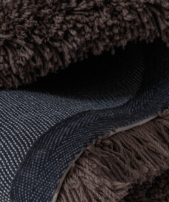 Tappeto organico shaggy - Sveve Pebble marrone - close up, thumbnail Tappeto organico shaggy - Sveve Pebble marrone - close up, thumbnail