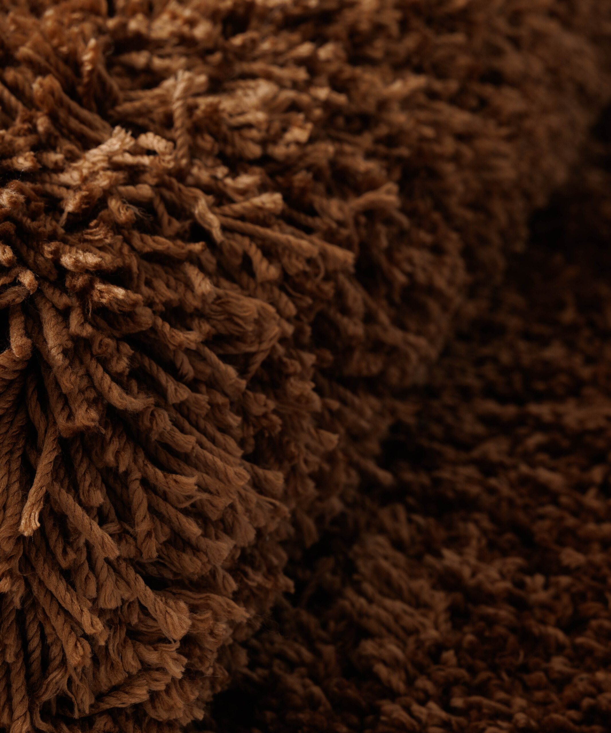 Tappeto shaggy - Sveve cognac - close up Tappeto shaggy - Sveve cognac - close up