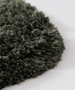 Tappeto rotondo shaggy - Sveve verde muschio - close up, thumbnail Tappeto rotondo shaggy - Sveve verde muschio - close up, thumbnail
