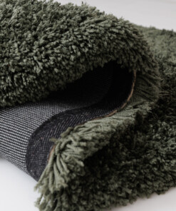 Tappeto shaggy - Sveve verde muschio - close up, thumbnail
