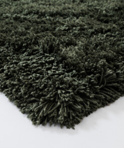 Tappeto shaggy - Sveve verde muschio - close up, thumbnail