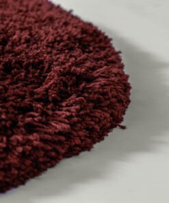 Tappeto rotondo shaggy - Sveve bordeaux - close up, thumbnail Tappeto rotondo shaggy - Sveve bordeaux - close up, thumbnail