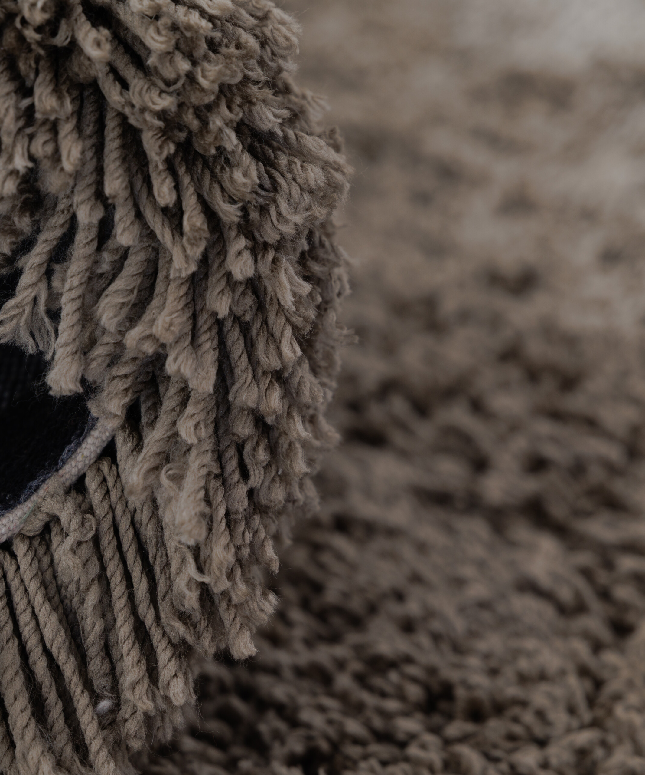 Tappeto shaggy - Sveve taupe - close up Tappeto shaggy - Sveve taupe - close up