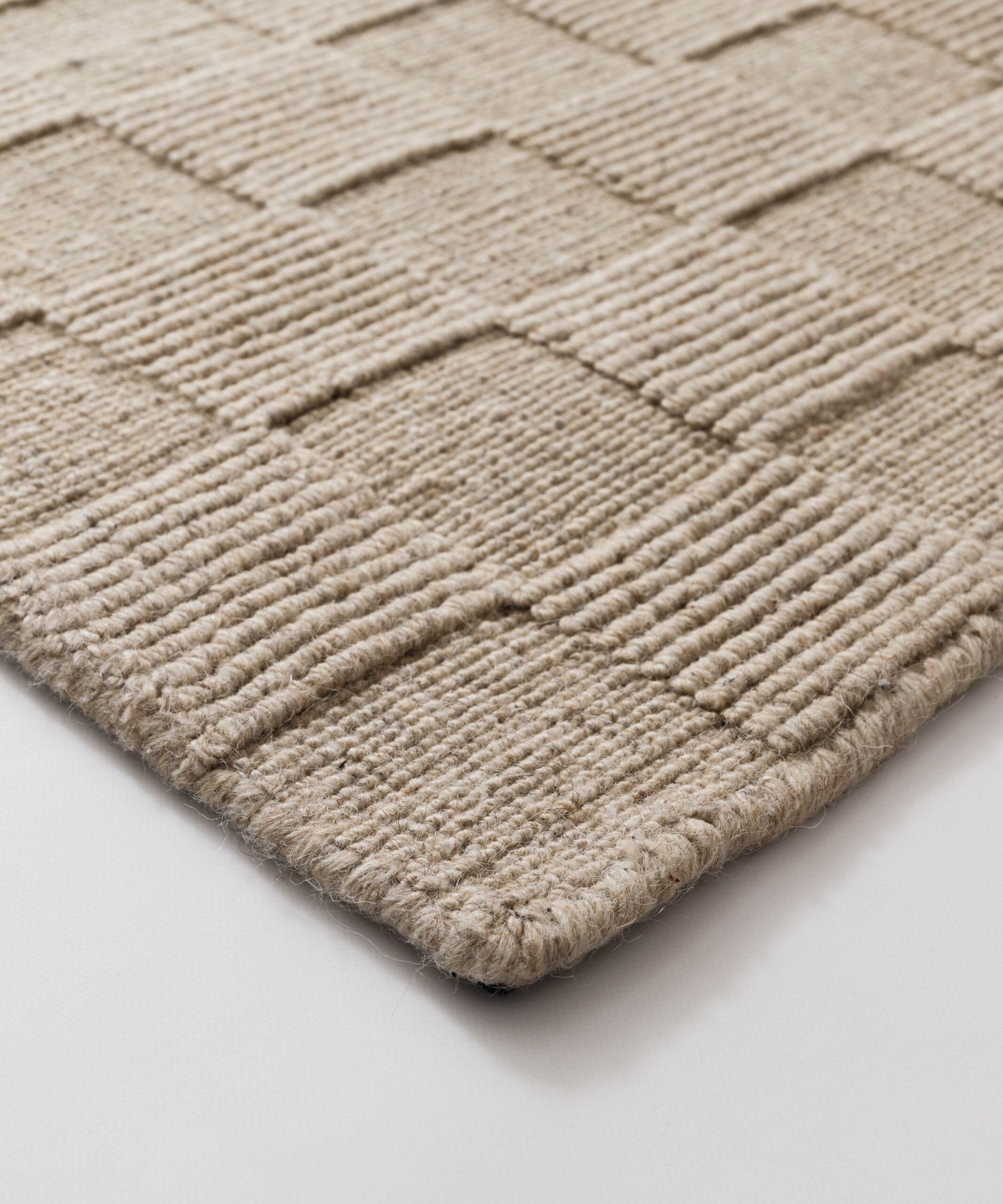 Tappeto in lana - Tavle beige - close up Tappeto in lana - Tavle beige - close up