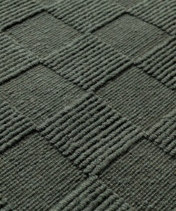 Tappeto in lana - Tavle verde - close up, thumbnail Tappeto in lana - Tavle verde - close up, thumbnail