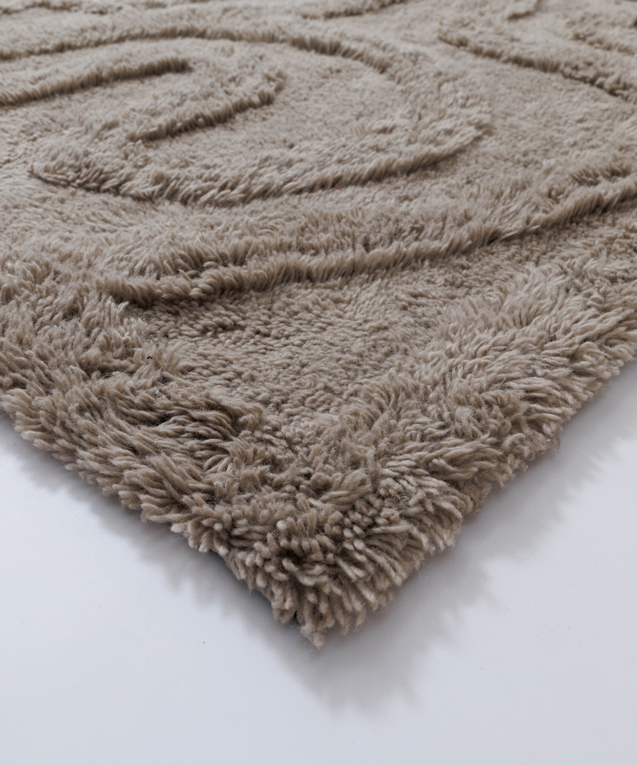 Tappeto di design - Tjørne Bris tortora - close up Tappeto di design - Tjørne Bris tortora - close up