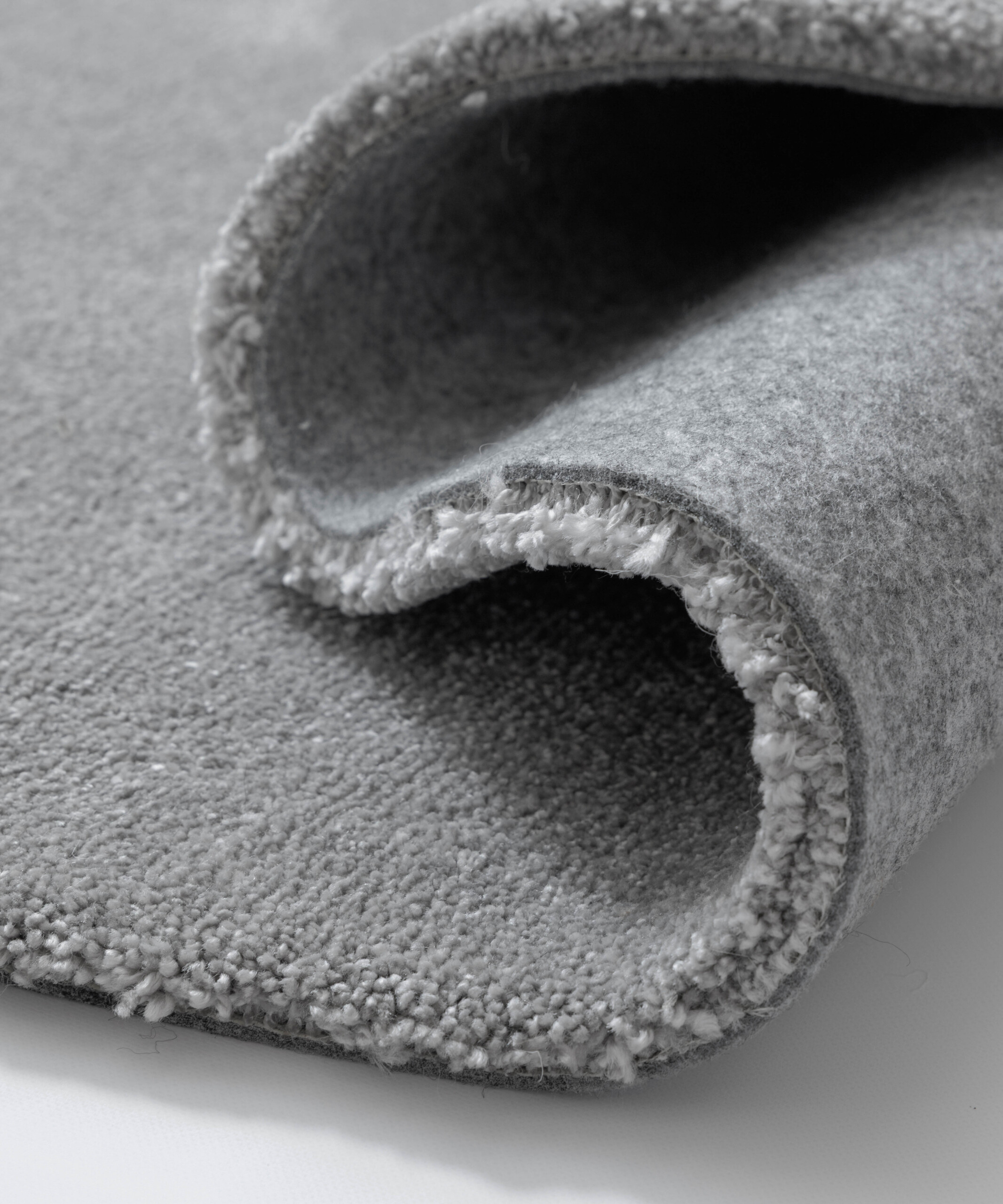 Tappeto rotondo lavabile - Clean Prestige grigio - close up Tappeto rotondo lavabile - Clean Prestige grigio - close up